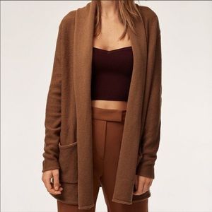 Aritzia Babaton camel cardigan